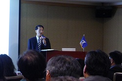 本活動由資通電腦總經理林聖懿的開場致詞揭開序幕。