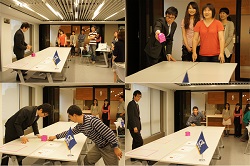 Ares representatives played relaxing games with customers after the Q&A session.