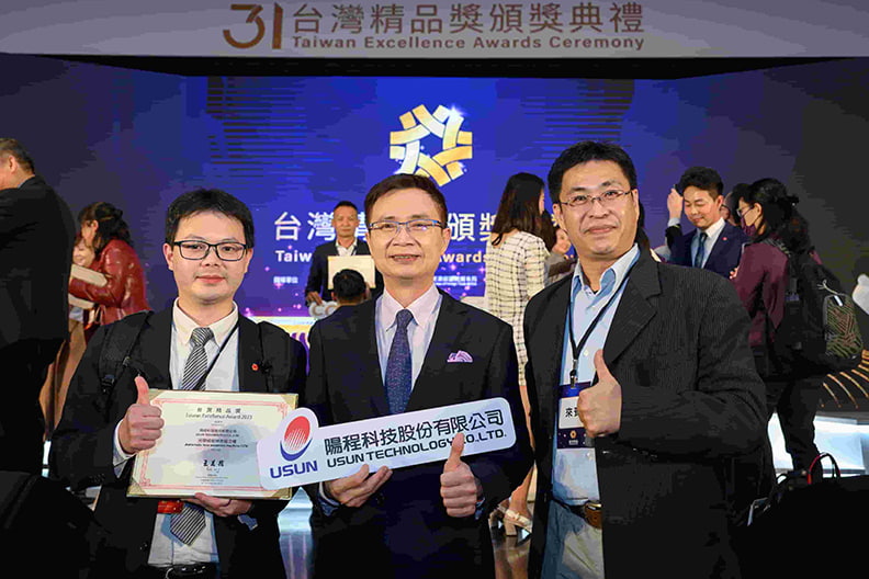 陽程科技的自動化機電系統整合技術,榮獲台灣精品獎。